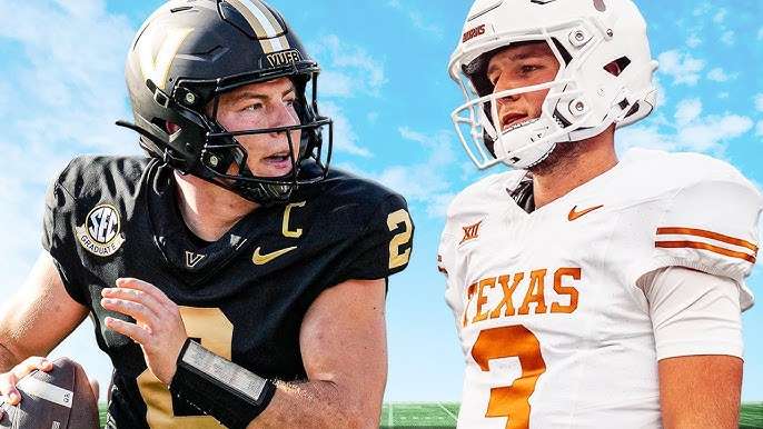 Vanderbilt Commodores vs. Texas Longhorns Week 10 NCAA Football, Saturday November 1, 2025