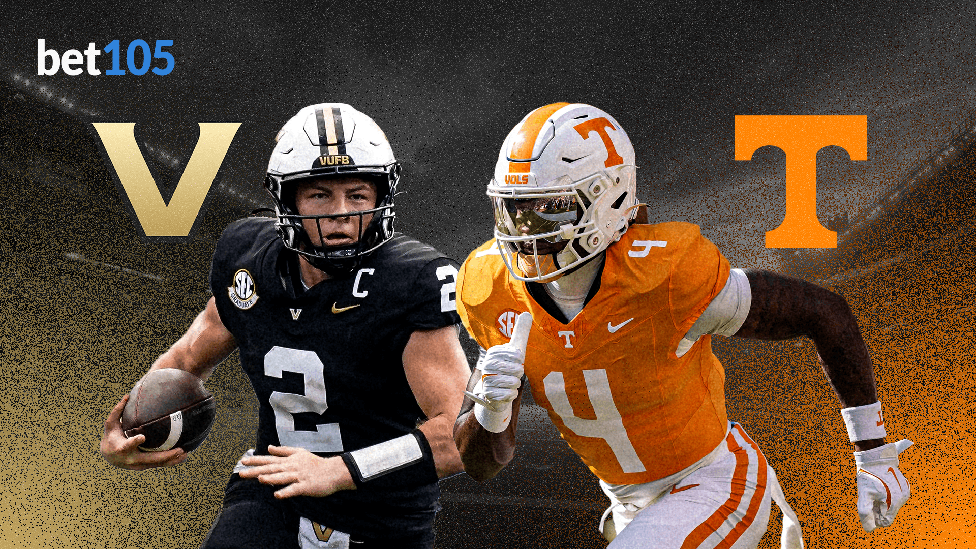 Vanderbilt Commodores vs. Tennessee Volunteers NCAA Football Week 14 - Nov. 29, 2025