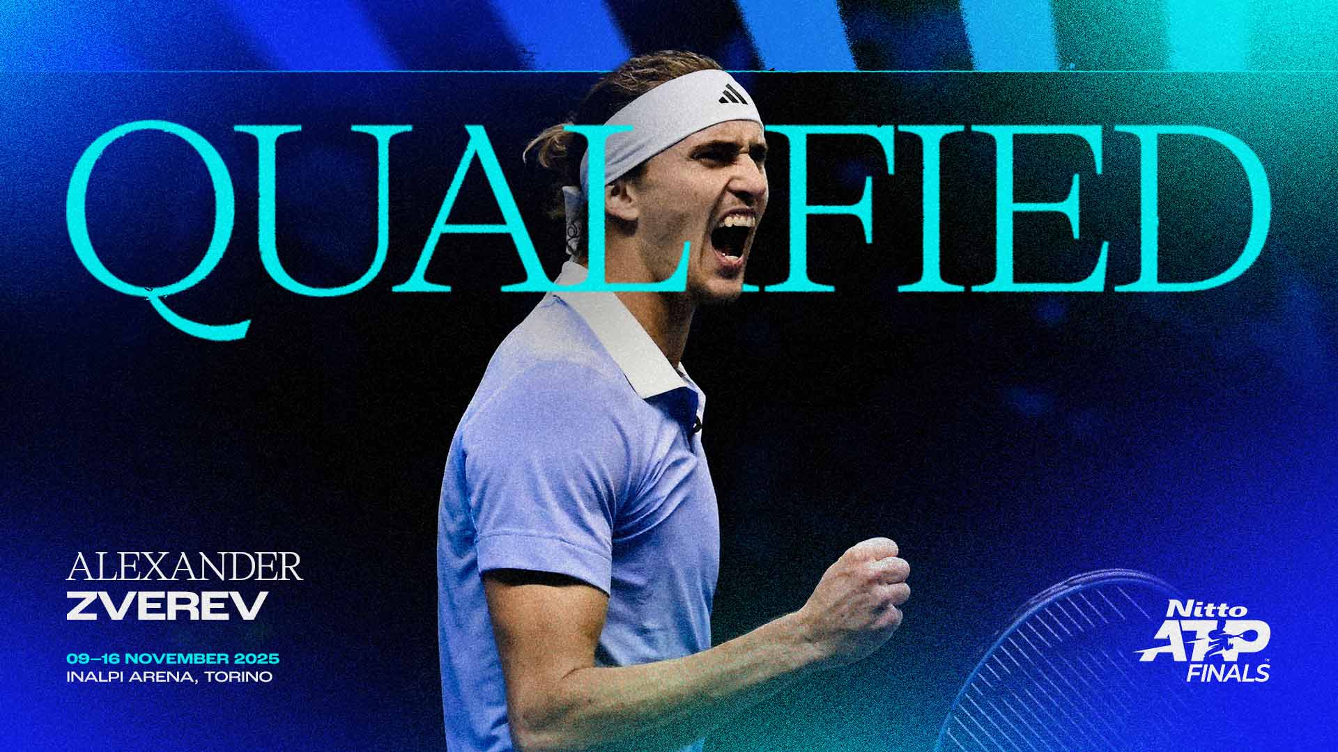 Alexander Zverev qualifies for the 2025 Nitto ATP Finals