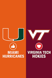 miami hurricanes vs virginia tech hokies ncaa football week 13 - nov. 22, 2025