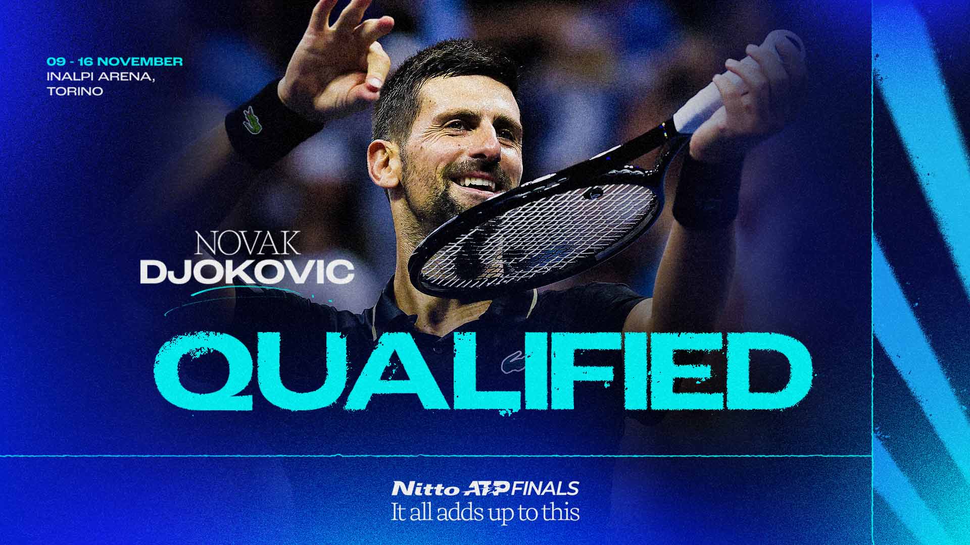 Novak Djokovic qualifies for the 2025 Nitto ATP Finals